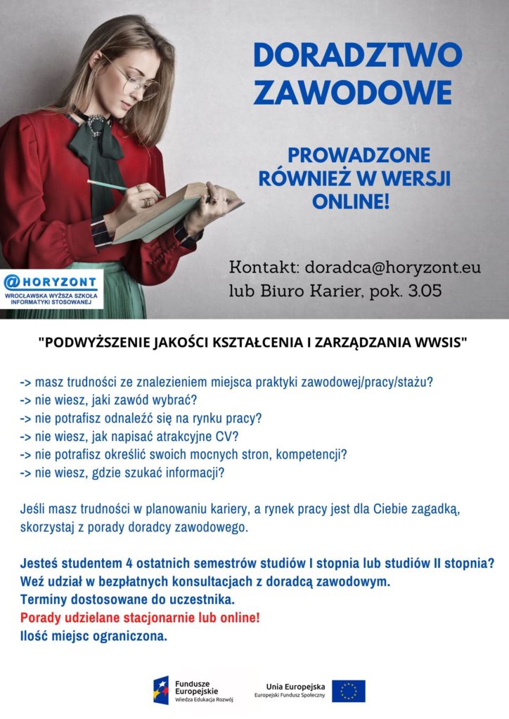 Spotkania z doradcą zawodowym - także online