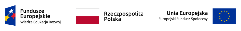 Logotypy programów Unii Europejskiej i Flaga Polski