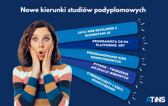 Nowe kierunki studiów podyplomowych w ATINS!