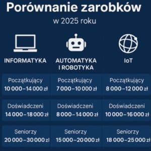 💼📊 Zarobki w 2025 roku – Informatyka, Automatyka i Robotyka oraz IoT