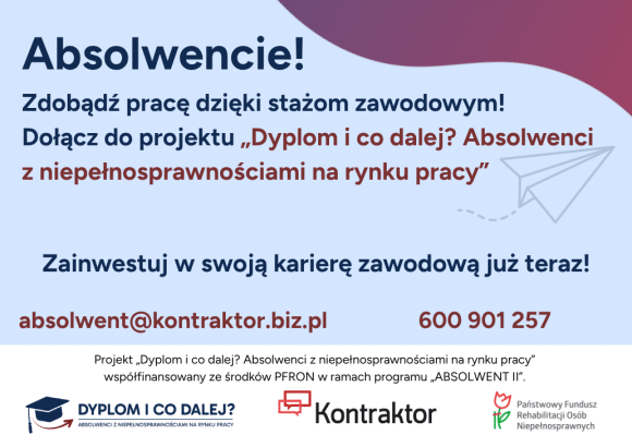 Rekrutacja „Dyplom i&nbsp;co&nbsp;dalej? Absolwenci z&nbsp;niepełnosprawnościami na&nbsp;rynku pracy”