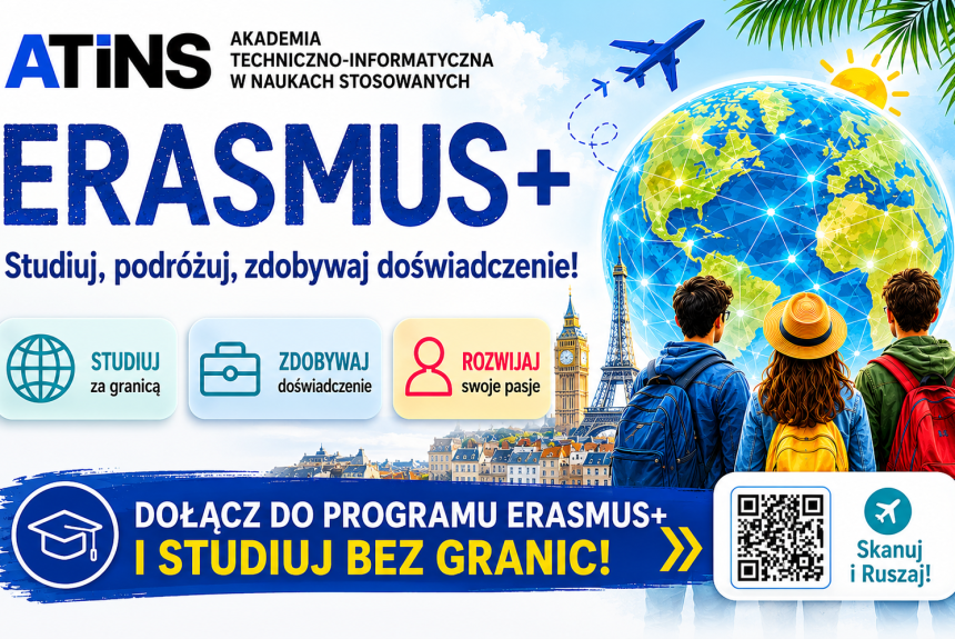 Erasmus+ – studiuj bez&nbsp;granic i&nbsp;zdobywaj międzynarodowe doświadczenie